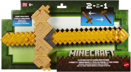 Minecraft transformující se meč a krumpáč 2v1