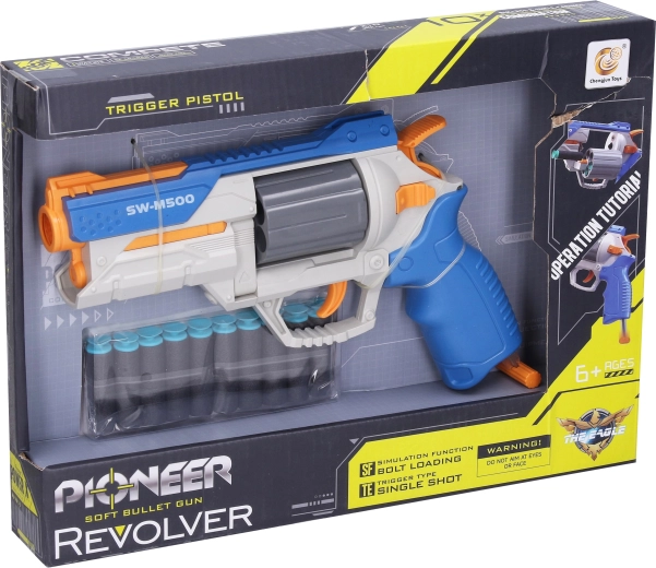 Pioneer revolver – pistole s pěnovými náboji 25 cm