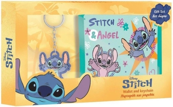Peněženka DIAKAKIS s přívěskem Lilo & Stitch