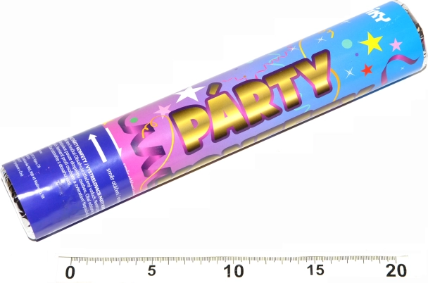 Vystřelovací párty konfety 30 cm WIKY