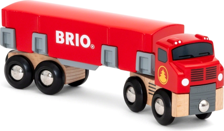BRIO World tahač se dřevem