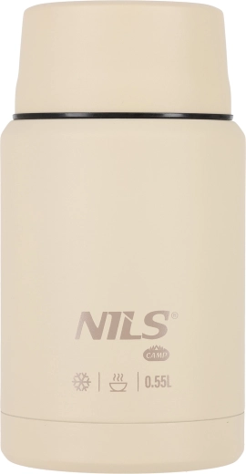 Nils camp jídelní termoska nc3807 béžová 550 ml