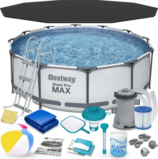Zahradní rámový bazén 366 × 100 cm set 17v1 BESTWAY