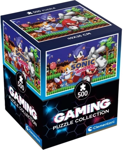 Puzzle CLEMENTONI Gaming Collection Sonic – 500 dílků