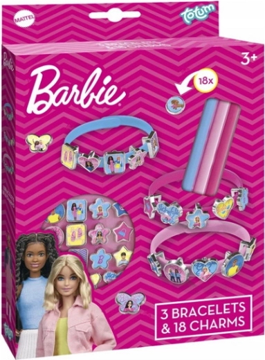 Sada na výrobu náramků s přívěsky BARBIE
