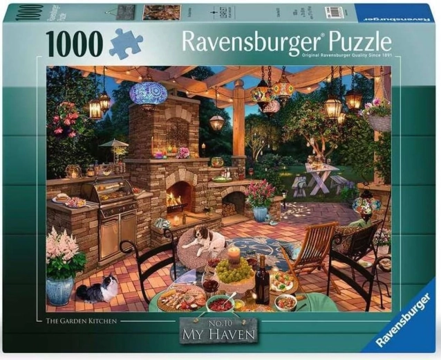 Ravensburger puzzle My Haven: zahradní kuchyně 1000 dílků