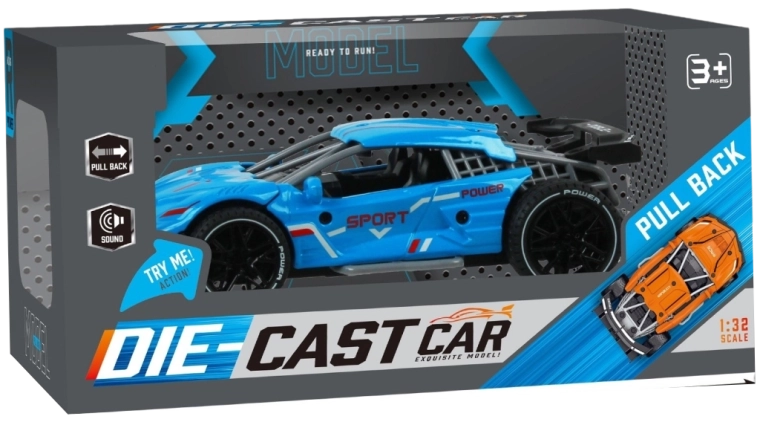 Závodní auto 1:32 se zpětným natahováním