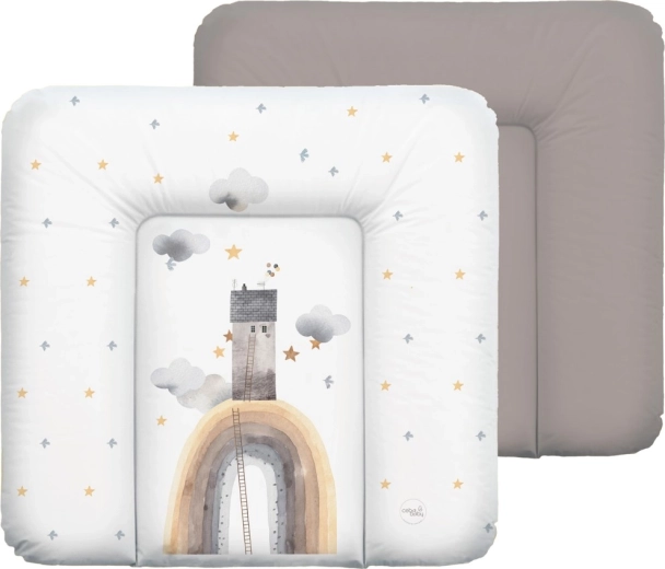 Ceba baby měkká přebalovací podložka basic rainbow home 75 × 72 cm