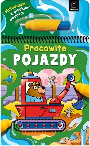 Omalovánka s vodním fixem – Pracovitá vozidla