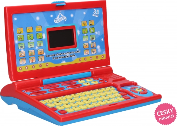 Dětský laptop s českým hlasem a podsvíceným displejem 24 × 19,5 cm