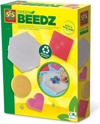 SES Creative Green Beedz podložky na zažehlovací korálky – 4 tvary