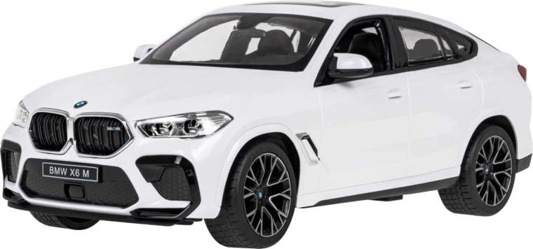 Dálkově ovládané auto BMW X6 M 1:14 Rastar bílé - 1 kus