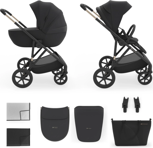 Kinderkraft kombinovaný kočárek 2v1 prime 3 venezian black
