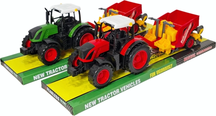 Traktor s přívěsným rozmetadlem