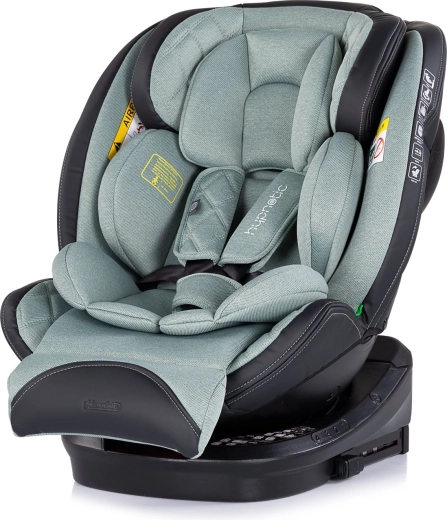 Chipolino autosedačka Hypnotic i-Size 40–150 cm s Isofix a otáčením 360° – basil