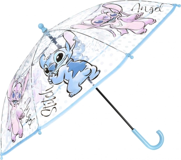 Dětský průhledný deštník Disney Lilo & Stitch - 1 kus