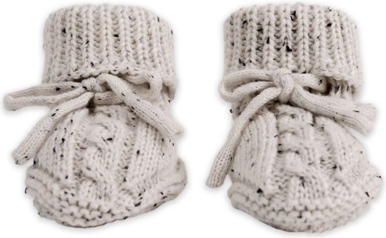 Lodger pletené capáčky knit cable ground 0–6 měsíců