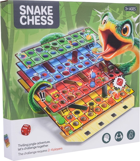 Desková hra Had a žebříky 3D