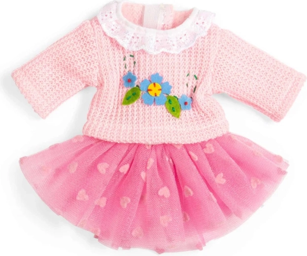 Bigjigs Toys růžová tylová sukně a svetr pro panenku 28 cm