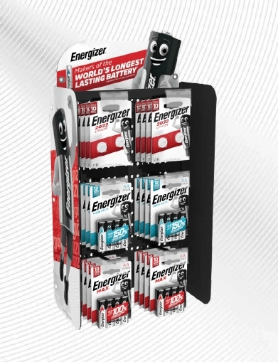 Energizer vertikální stojan 2×3 s magnetickým držákem