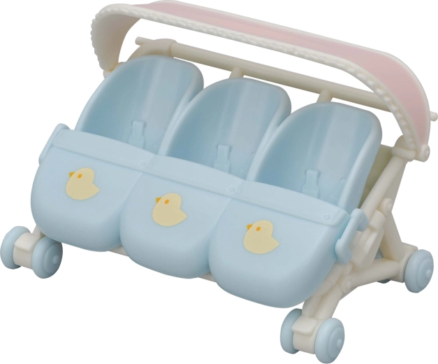 Kočárek pro trojčata Sylvanian Families