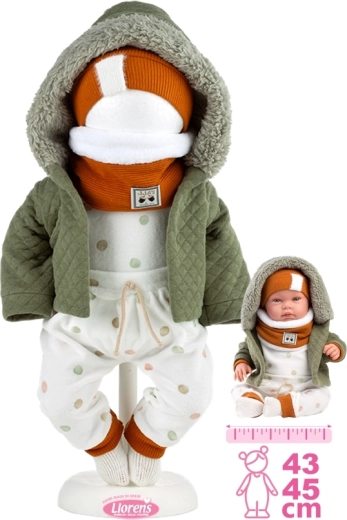 Obleček pro panenku New Born 43–45 cm – 6dílná sada