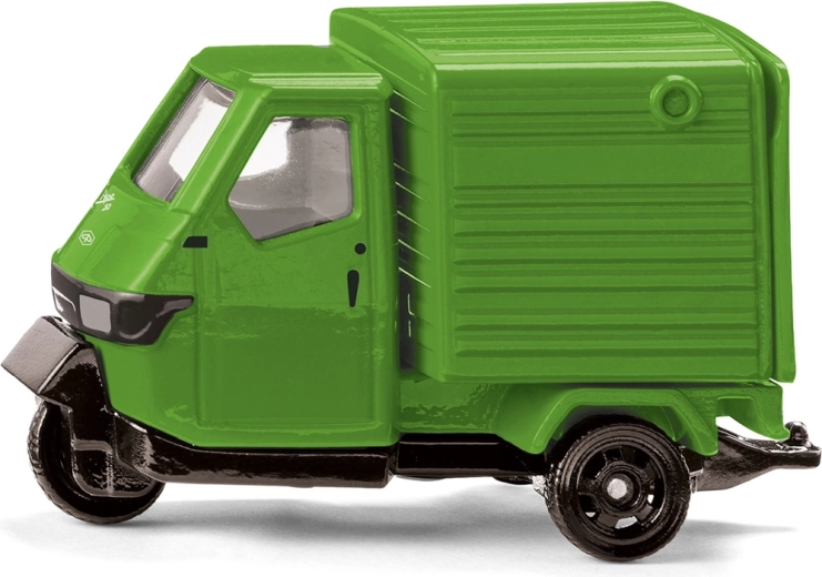 Siku Piaggio Ape verde – kovový model tříkolky
