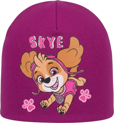 Bavlněná dětská čepice Tlapková patrola Skye lila