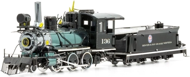 3D kovový model lokomotivy METAL EARTH Wild West 2-6-0
