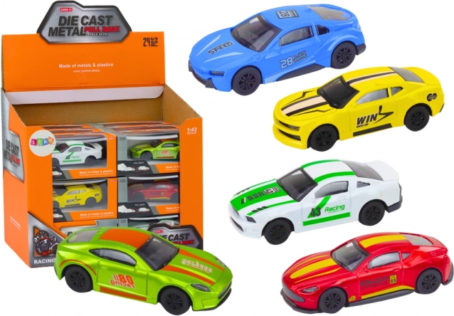 Kovové autíčko 1:43 s pohonem a gumovými koly