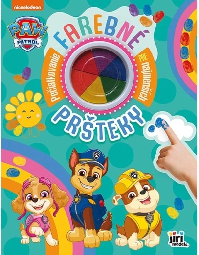 Barevné prstové barvy PAW PATROL modrá