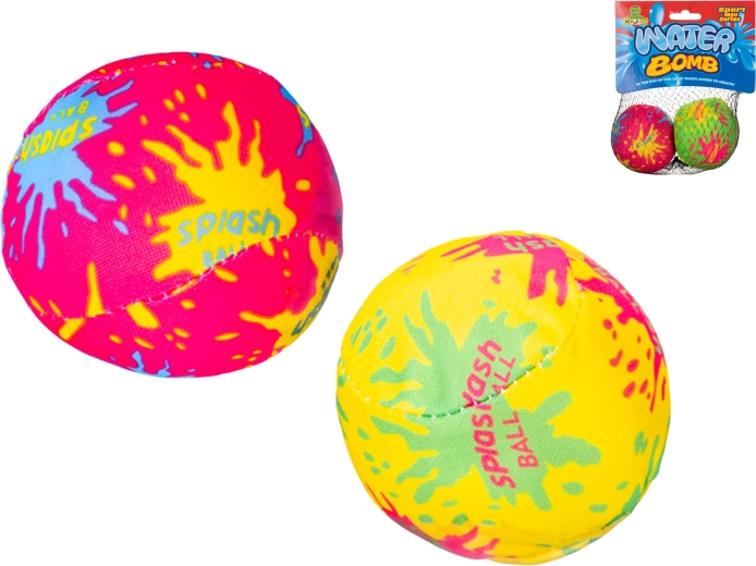 Textilní vodní bomby neonové 7 cm - 2 ks