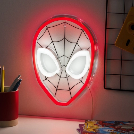 Nástěnné LED neonové světlo SPIDER‑MAN