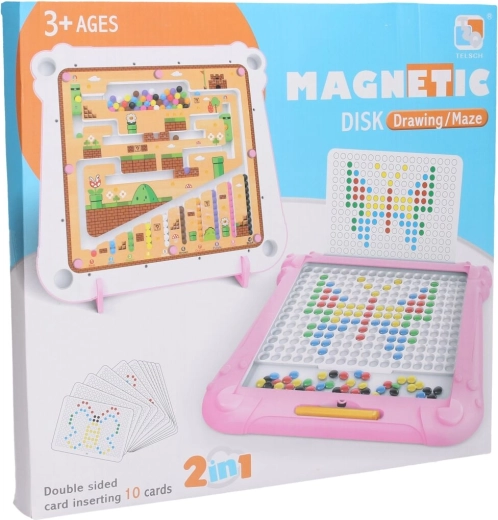 Magnetická tabulka s bludištěm modrá 34 cm