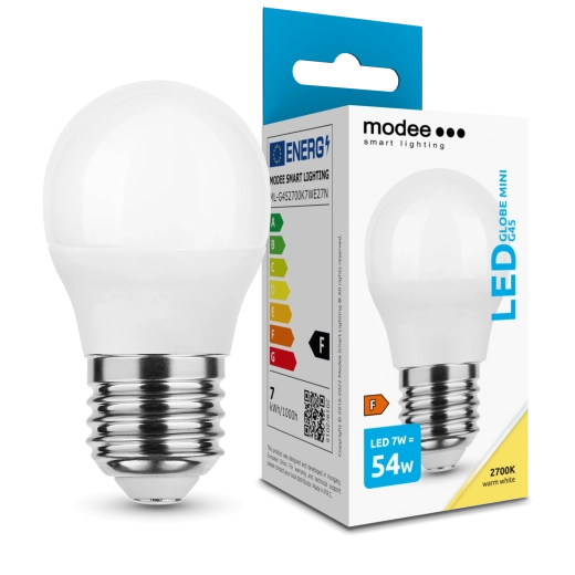 Modee LED žárovka Globe Mini G45 7 W E27, 700 lm, teplá bílá