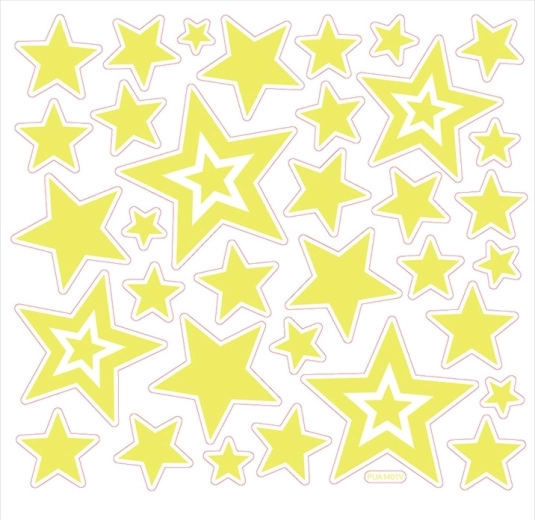 Svíticí samolepky na zeď – hvězdy