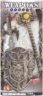 Rytířská sada s mečem, štítem a palicí pro děti