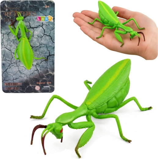 Gumová realistická figurka kudlanky zelená 18 cm