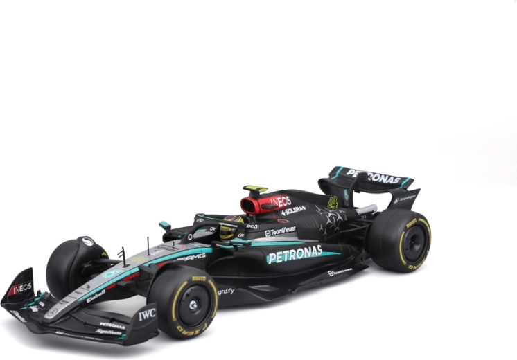 Bburago Racing model kit formule Mercedes‑AMG Petronas W15 2024 #44 Lewis Hamilton 1:24