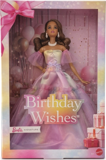 Barbie Signature Birthday Wishes – sběratelská panenka s podstavcem