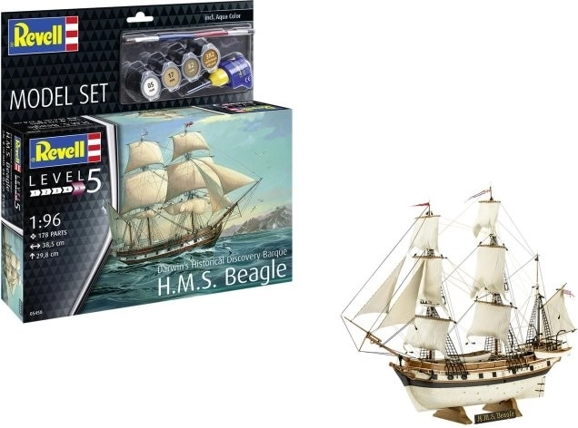 Plastikový model lodi H.M.S. Beagle