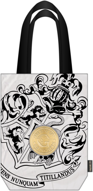 Nákupní taška HARRY POTTER – černobílá