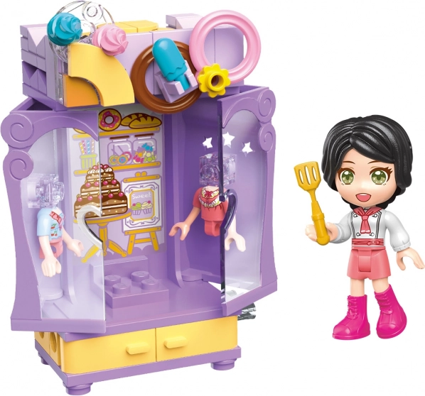 Qman UNA Series šatní skříň pekařky stavebnice