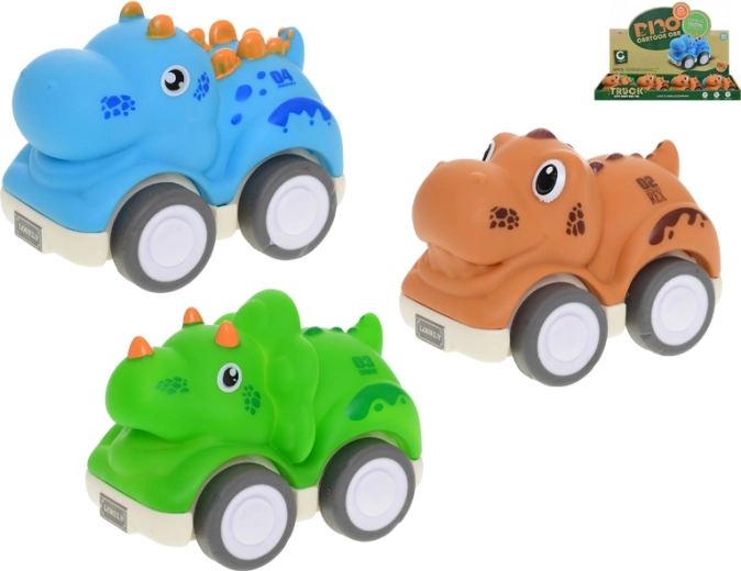 Dinosaurus na zpětný chod 10 cm pro nejmenší děti