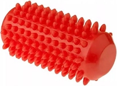 Fizjo rehabilitační masážní váleček s hroty 12,8 cm červený