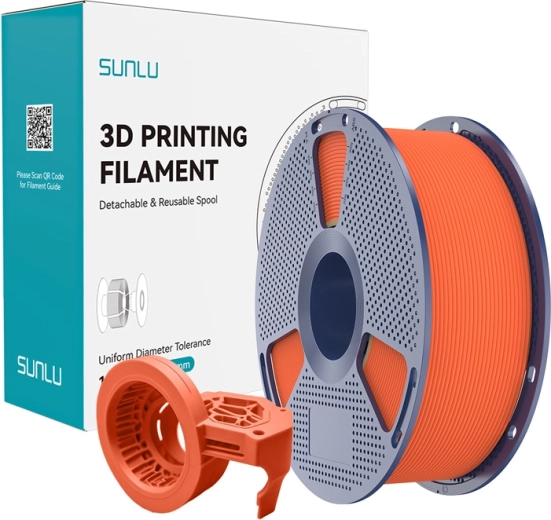 Sunlu vysokorychlostní matný PETG filament oranžový
