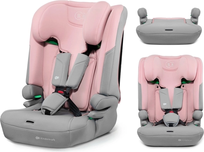 Kinderkraft I-comfy i-size autosedačka 76–150 cm pink