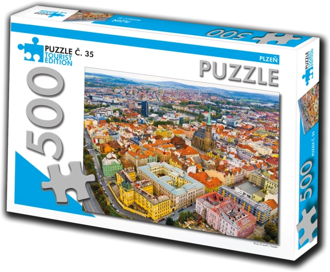 Puzzle Plzeň 500 dílků turistická edice