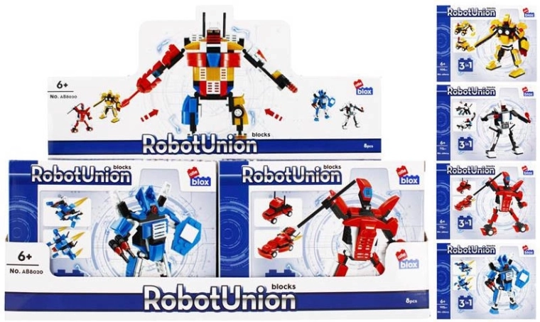 Stavebnice robot bojovník 3v1 – 4 varianty, 6+