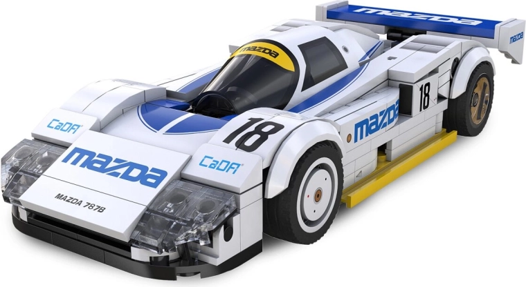 CaDA Mazda 787B stavebnice bílého závodního vozu v měřítku 1:24